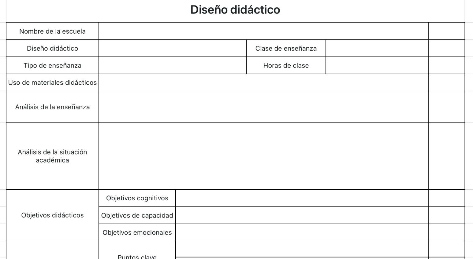 Diseño didáctico
